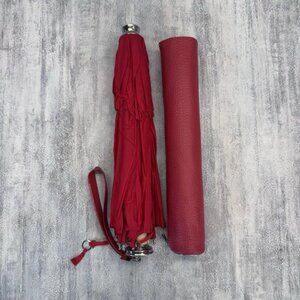 EUC Vintage 1970s IGRA Umbrella w/ Zip Case Red Made In Canada MCM